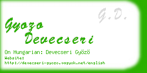 gyozo devecseri business card